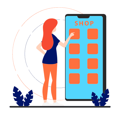 e-commerce shopping graphic